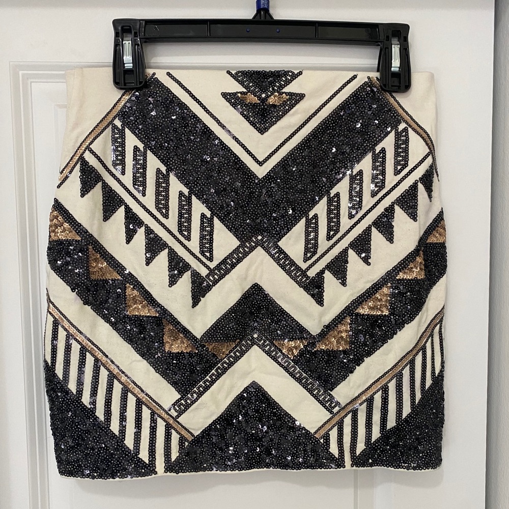 {Express} Sequin Mini Skirt - Size S